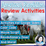 American Revolution Review Activities - Made for Google Slides