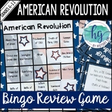 American Revolution Bingo Unit Review and Test Prep