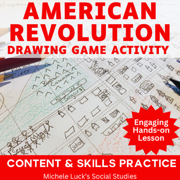 Preview of American Revolution Revolutionary War Introduction Drawing Game