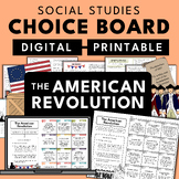 American Revolution | Social Studies Unit Choice Board Act