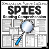 American Revolution Spies Reading Comprehension and Activi
