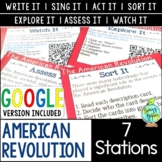 American Revolution Stations Activity - Revolutionary War 