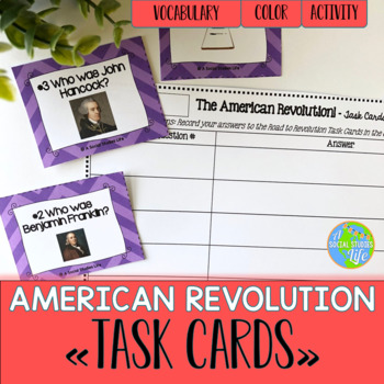 Preview of American Revolution Task Cards