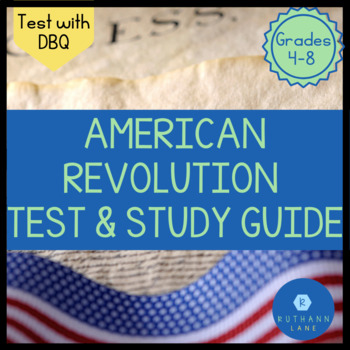 Preview of American Revolution Test & Study Guide