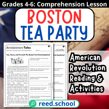 Preview of American Revolution: The Boston Tea Party - Interactive Activities Grades 4-6