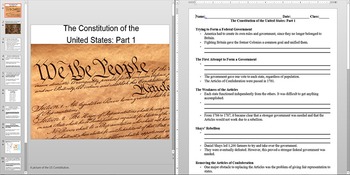 The Constitution of the United States, part 1