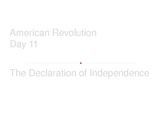 American Revolution - The Declaration of Independence
