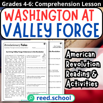 Preview of American Revolution: The Winter at Valley Forge - Washington Leadership Lesson