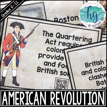Preview of American Revolution Timeline Activity