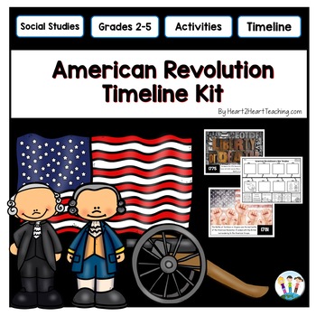 Preview of American Revolution Timeline, Posters and Bulletin Board Kit