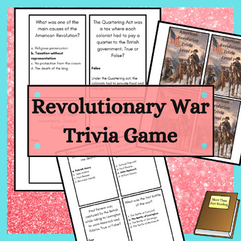 Preview of American Revolution Trivia Card and Board Game