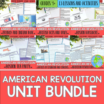 Preview of American Revolution UNIT BUNDLE