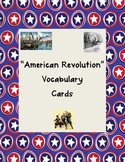 American Revolution Vocabulary Cards with Pictures