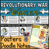 American Revolution WOMEN Presentation Posters & Doodle Notes