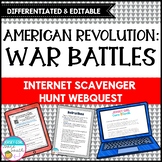 American Revolution War Battles Differentiated Internet Sc