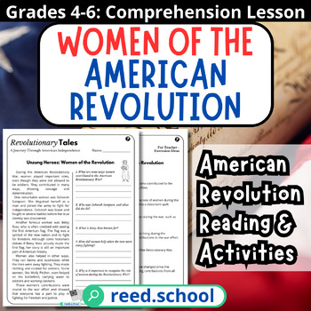 Preview of American Revolution: Women's Roles - Reading Lesson Grades 4-6