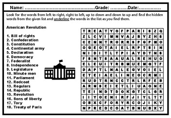 american history word search teaching resources tpt