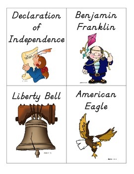 Preview of American Revolution Vocabulary Word Wall Word Cards for Core Knowledge FREEBIE