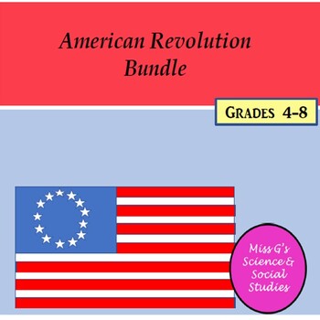 Preview of American Revolution Worksheet Bundle