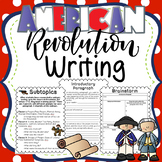 American Revolution Writing & Comic - 3 different topics