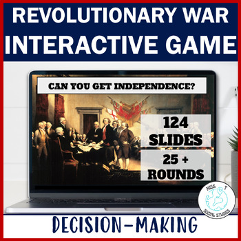 Preview of American Revolution Revolutionary War 2nd Continental Congress Interactive Game