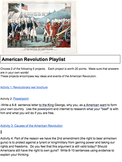 American Revolution project playlist
