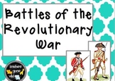 American Revolutionary War Battles PowerPoint and Notes Chart
