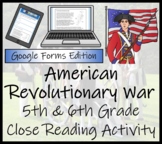 American Revolutionary War Close Reading Digital & Print |