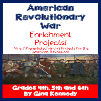 Preview of Revolutionary War Projects Plus:  Plus Vocabulary Handout