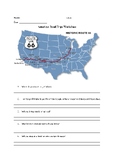 American Road Trips - Worksheets