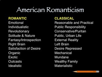 American Romanticism Introduction PowerPoint Lecture | TpT