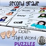 American Sign Language 2nd Grade Dolch Sight Word Puzzles
