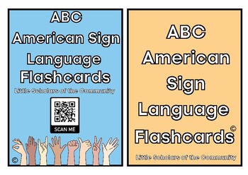 Preview of American Sign Language ABC Flashcards