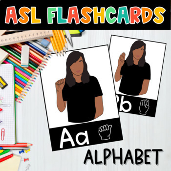 Preview of American Sign Language ALPHABET ASL FLASHCARDS