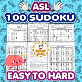 American Sign Language (ASL ) 100 Sudoku Puzzles Activities