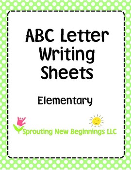 Asl American Sign Language Abc Writing Sheets Elementary Tpt