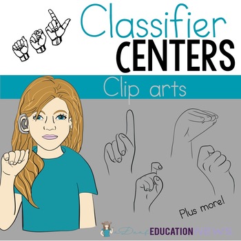 Preview of American Sign Language (ASL) Classifiers Clip Art set