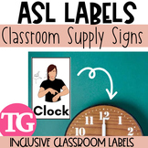 American Sign Language (ASL) Classroom Labels or Posters