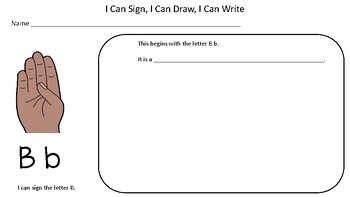 American Sign Language Asl I Can Sign I Can Draw I Can Write