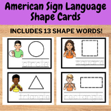 American Sign Language (ASL) Shapes Vocab Cards - preschoo