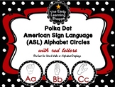 American Sign Language Alphabet Circles for Word Wall