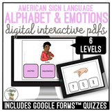 Sign Language ASL Alphabet & Emotions Digital Activities