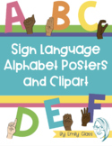 American Sign Language Alphabet Posters- Colorful Letters