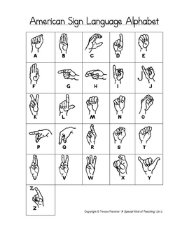 Preview of American Sign Language Alphabet &Puzzles