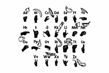 Preview of American Sign Language - Alphabet, School Craft Design