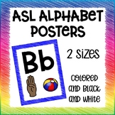 American Sign Language Alphabet Wall Posters