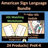 American Sign Language Bundle for Toddler | PreK | Kindergarten