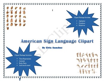 Preview of American Sign Language Clipart