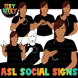 ASL Clipart Social Words American Sign Language