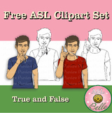 American Sign Language Clipart Freebie - True and False